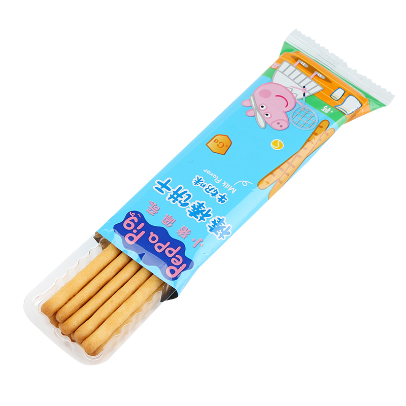 小猪佩奇PeppaPig 棒棒饼干牛奶味48克 盒装 儿童零食