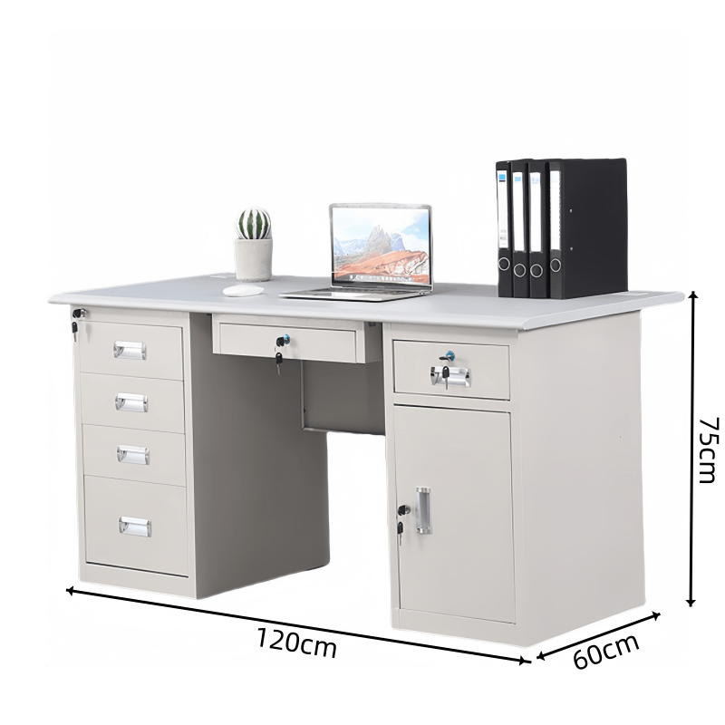鑫木樽职员桌120*60*75cm张高清大图