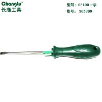 长鹿 单色抗油螺丝刀 6*100一字 个