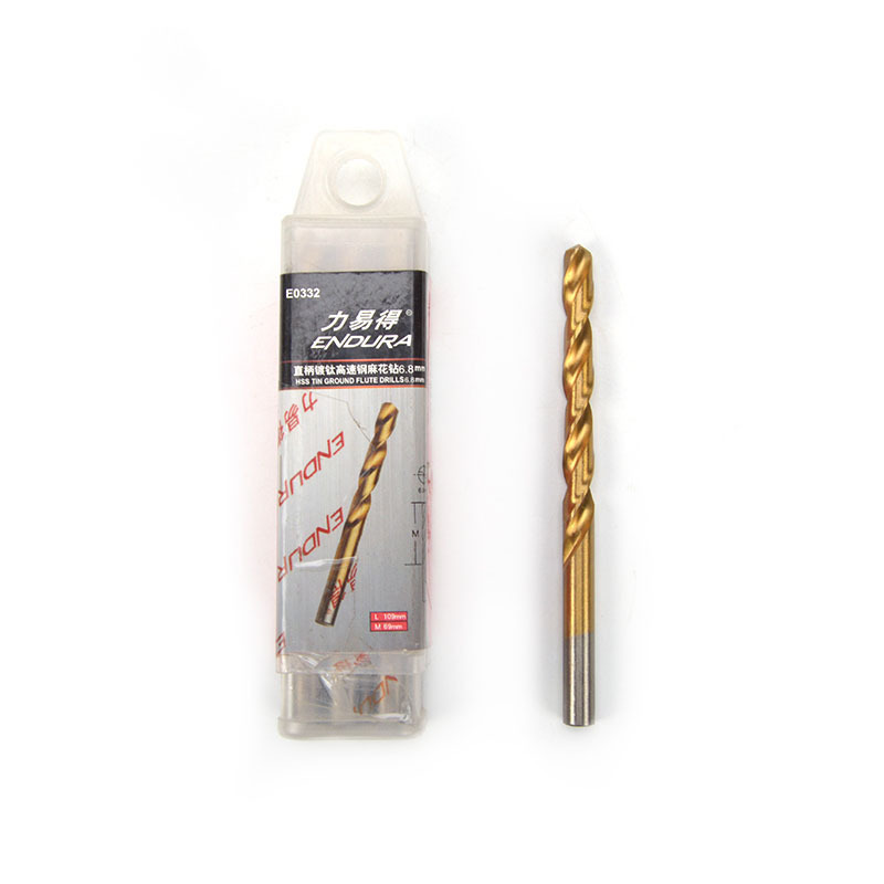 力易得(ENDURA) 直柄高速钢镀钛麻花钻头3.0mm E0417
