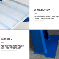 文灵仓库仓储货架四层金属五金货架家用中型重型置物架展示架子承重200kg