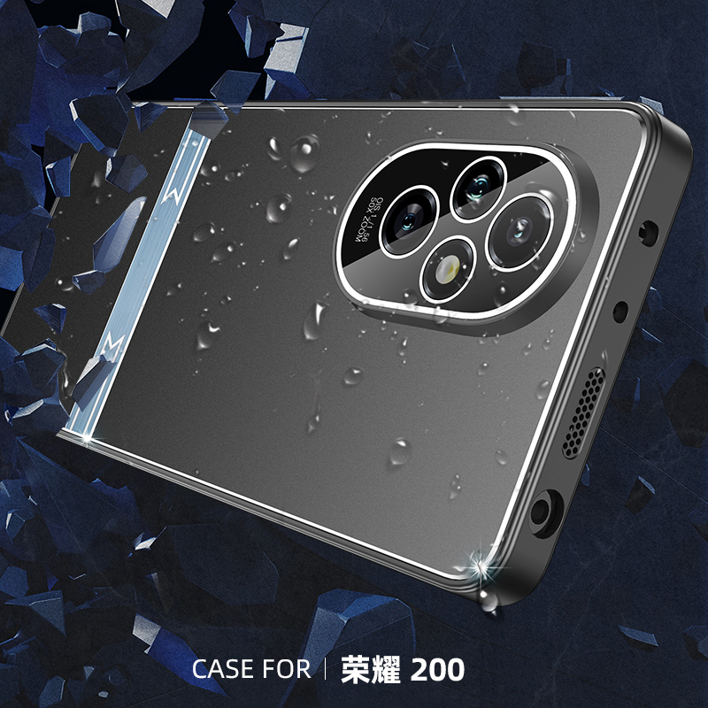 可波 适用于荣耀200剑锋手机壳荣耀200pro镜头全包防摔磨砂荣耀200保护套网红壳