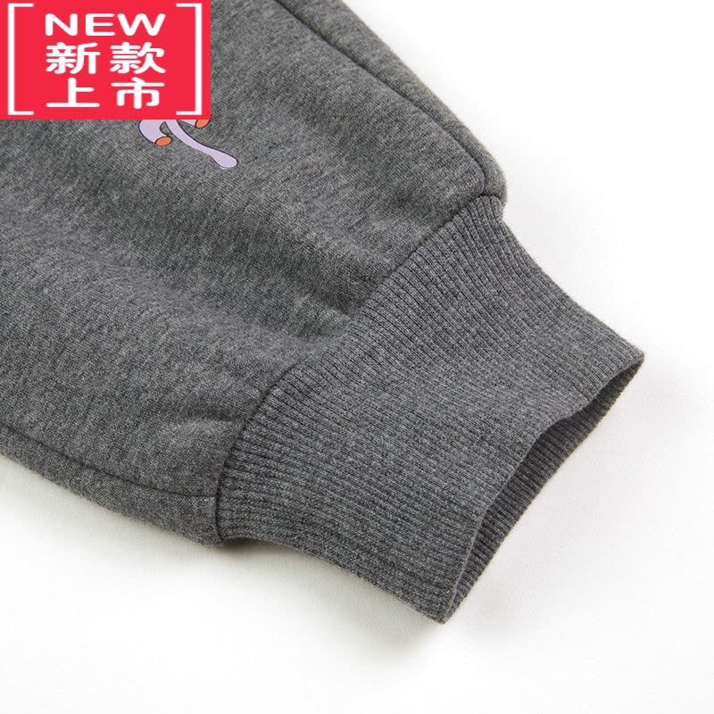 可莉允2022冬季 儿童裤子加绒卫裤新款下装加厚保暖运动长裤冬装保暖裤图片