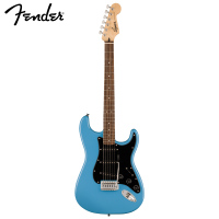 FENDER芬达电吉他音速sonic ST型单单单月桂木指板带摇把初学入门电吉他 紫罗兰 月桂木【单单单】黑护板加州蓝