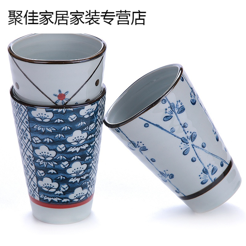 家柏饰(CORATED)日式复古手绘陶瓷杯子家用水杯茶具小茶杯泡茶杯个人单杯家居用品