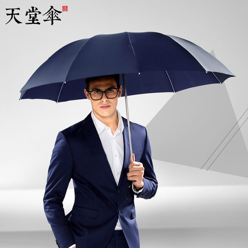 天堂伞30720E经典商务双人折叠大伞全钢十骨晴雨伞(把)
