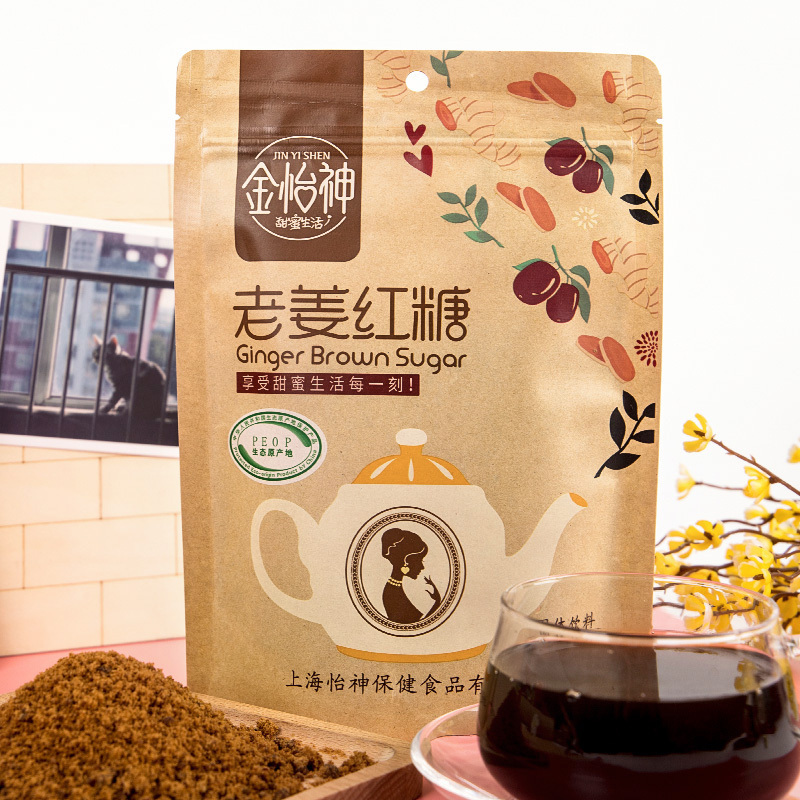 金怡神老姜红糖姜茶老姜红枣姜茶古法熬制红糖姜茶袋装320g