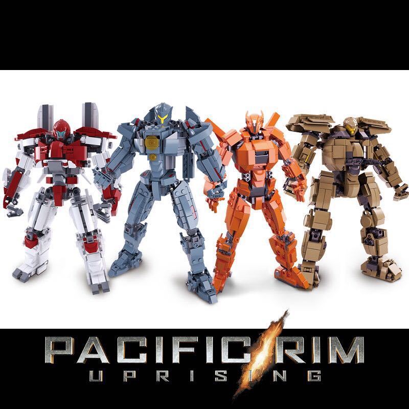 环太平洋2雷霆再起拼装积木模型兼容乐高积木机甲玩具模型