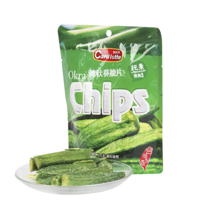 咔乐天(Cardlotte)黄秋葵脆片30g台湾地区生产 休闲零食秋葵脆片 酥脆美味 休闲旅行聚会零食