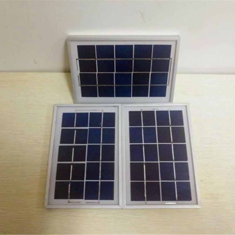 太阳能电池板3W5.5V充3.7V锂电池加稳压器手机充电光伏发电系统 3W5V带接线盒盖