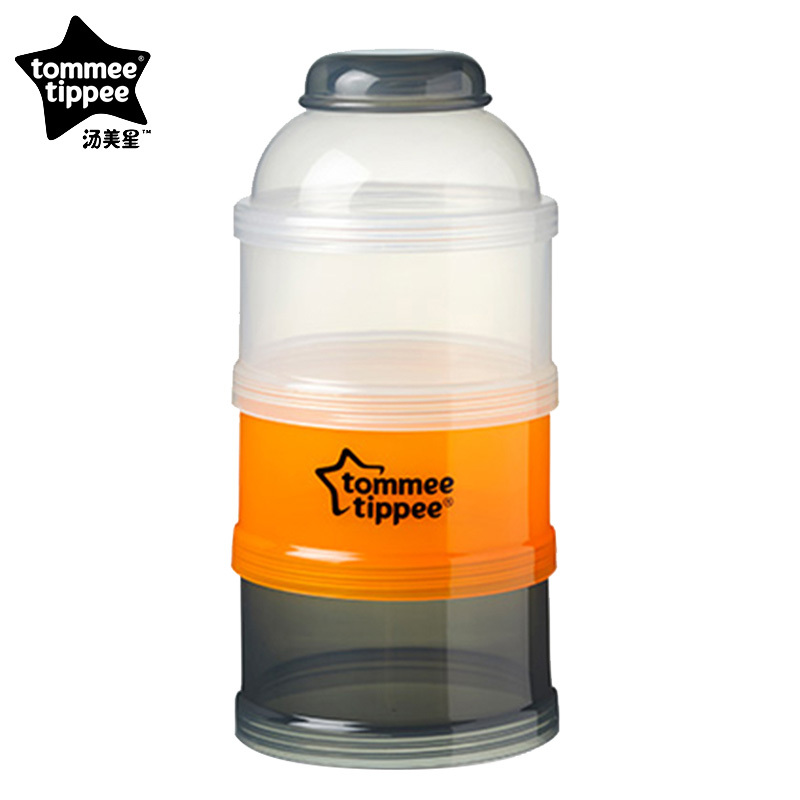 汤美星(Tommee Tippee)01023 三层奶粉分装盒储存罐便携防潮分隔盒3层装