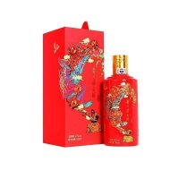 【歌德老酒行】贵州茅台酒飞天茅台喜宴中国红43度500ml 礼盒装 酱香型收藏白酒 官方正品