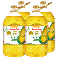 金龙鱼玉米油5L*4桶装 整箱装非转基因压榨玉米胚芽食用油团购