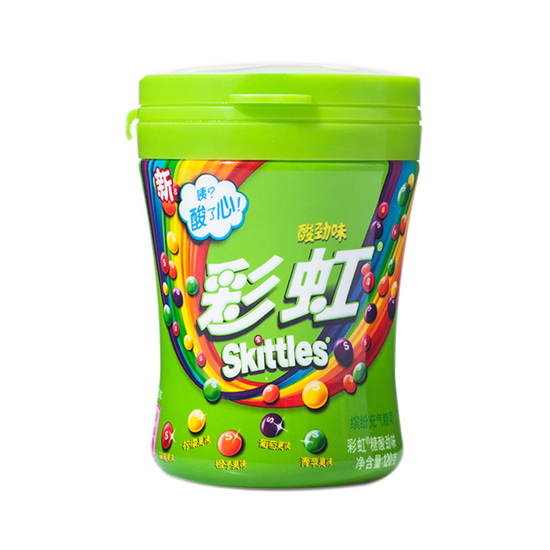 彩虹糖rainbowtale糖果酸劲味120g