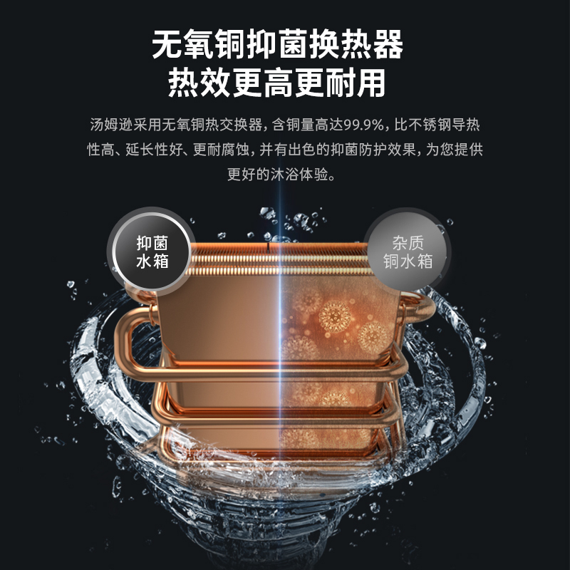 THOMSON法国THOMSON汤姆逊 家用燃气热水器天然气恒温 变频节能 四季自动调温 低水压启动 13RH2