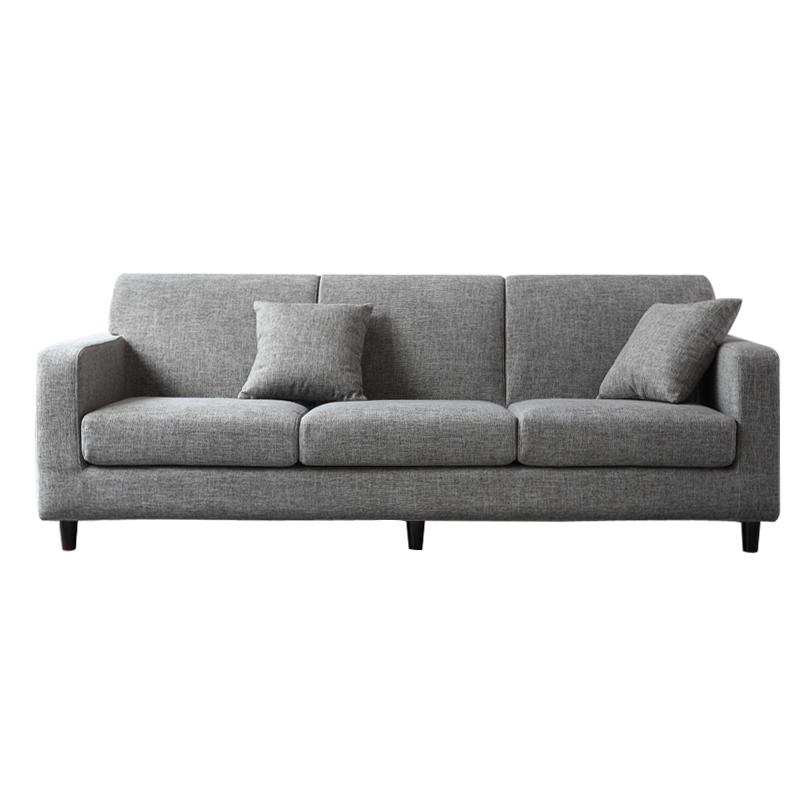 瑞丰杰-办公沙发三人位接待沙发布艺现代简约 rj-sf0103