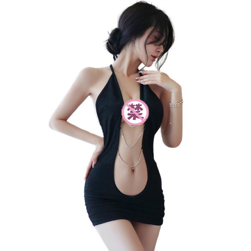 长夜漫漫情趣内衣性感诱惑免脱露背包臀裙制服诱惑夜店诱惑丁字裤三点式少妇夫妻情趣用品 均码80-125斤高清大图