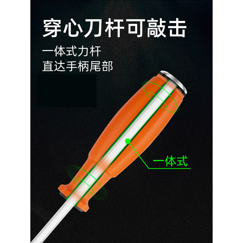 冲击螺丝刀起子撞批阿斯卡利刀头改锥头可敲击震动批头