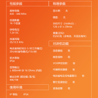 摩托罗拉(MOTOROLA)VZ-12对讲机 大功率远距离专业商用 手持电台