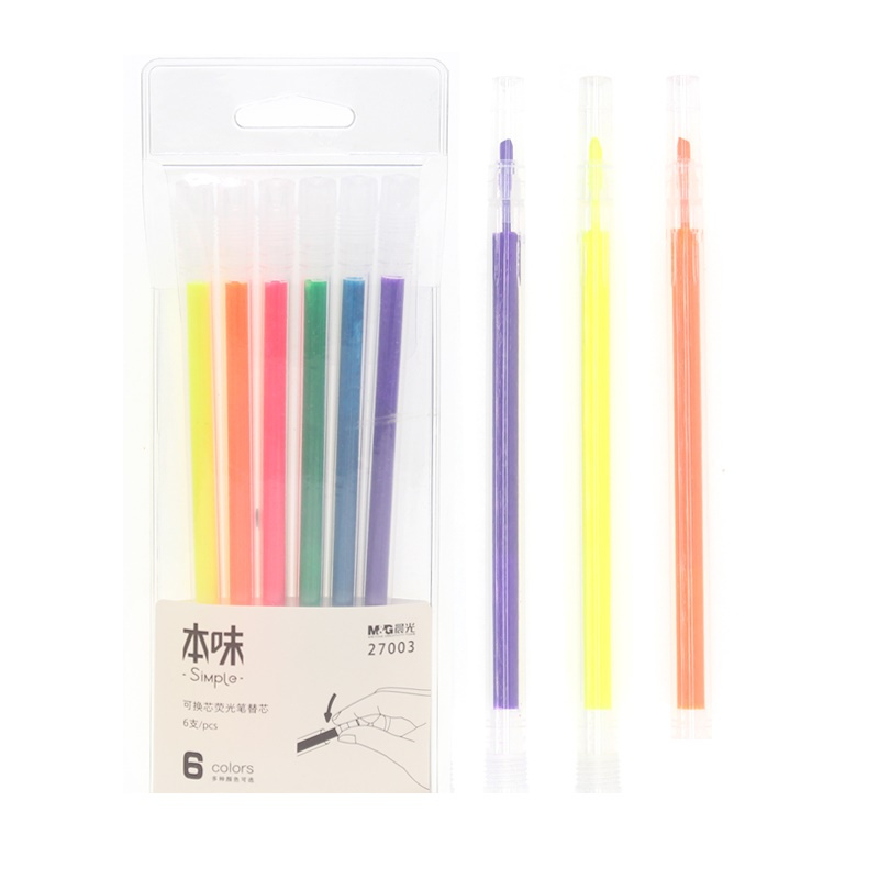 晨光 本味 天蓝色 单头 12支装 可换芯 荧光笔 AHM27002B4 (单位:盒)