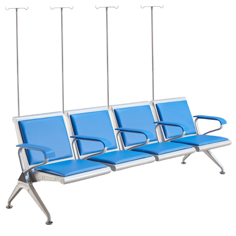 戴劲 点滴椅诊所卫生室连排吊针椅医院大厅候诊椅诊用输液椅四人位有垫