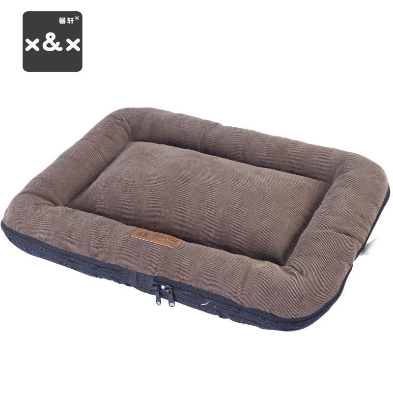 加厚灰(可拆洗) S号-45*35*7cm 狗狗垫子睡垫可拆洗 四季通用 狗垫子棉垫秋冬款猫垫睡觉宠物地垫