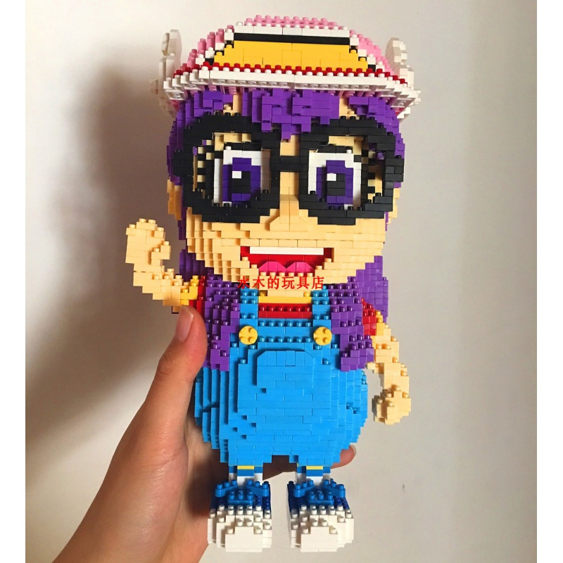 兼容乐高阿拉蕾iq博士超大成人拼装颗粒立体拼图微积木浅灰色