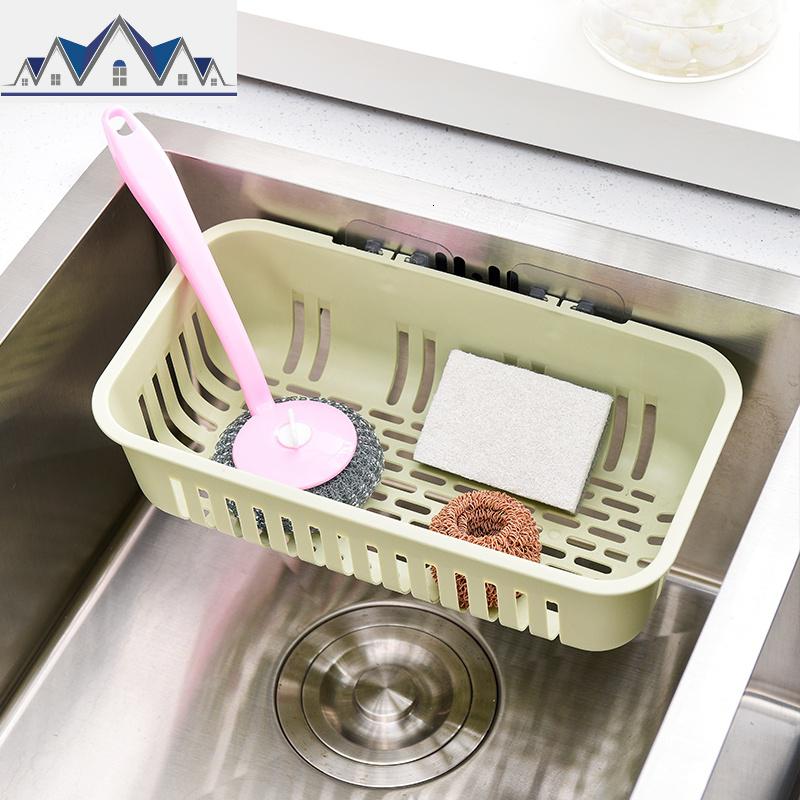 厨房水置物架沥水洗碗池碗筷抹布收纳挂架免打孔用品用具小百货 三维工匠高清大图