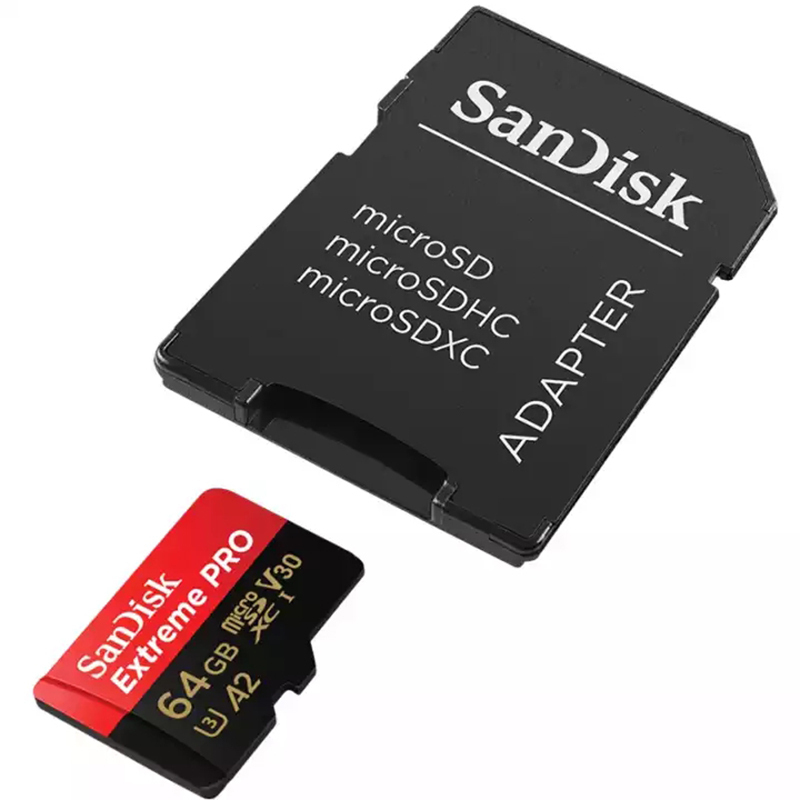 闪迪(Sandisk)64GB TF卡手机内存卡 读170MB/s写90MB/s运动相机无人机存储卡Micro SD卡高清大图