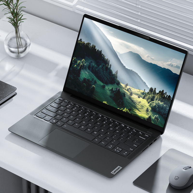 联想(Lenovo)小新Air14Plus锐龙独显版全面屏轻薄本笔记本电脑(6核12线程R5-5600U 16G 512G 2.2K屏 MX450)深空灰