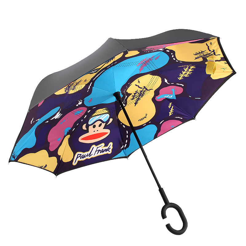 大嘴猴paulfrank双层反向伞zy001