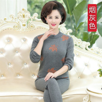 波迷娜(BOMINA)中年妇女保暖内衣套装时尚中女装冬装秋衣秋裤妈妈毛衣冬