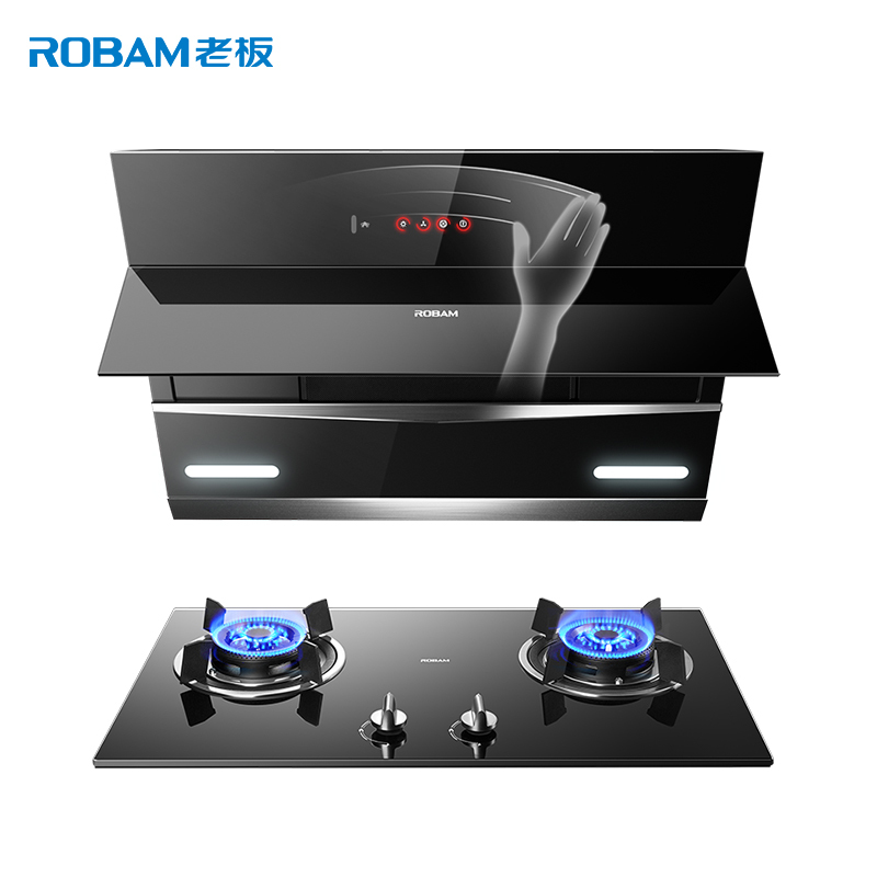 [风量升级]老板ROBAM油烟机灶具 烟灶套餐侧吸27A5+32B1T天然气抽油烟机燃气灶吸油烟机烟灶套装 厨电套装