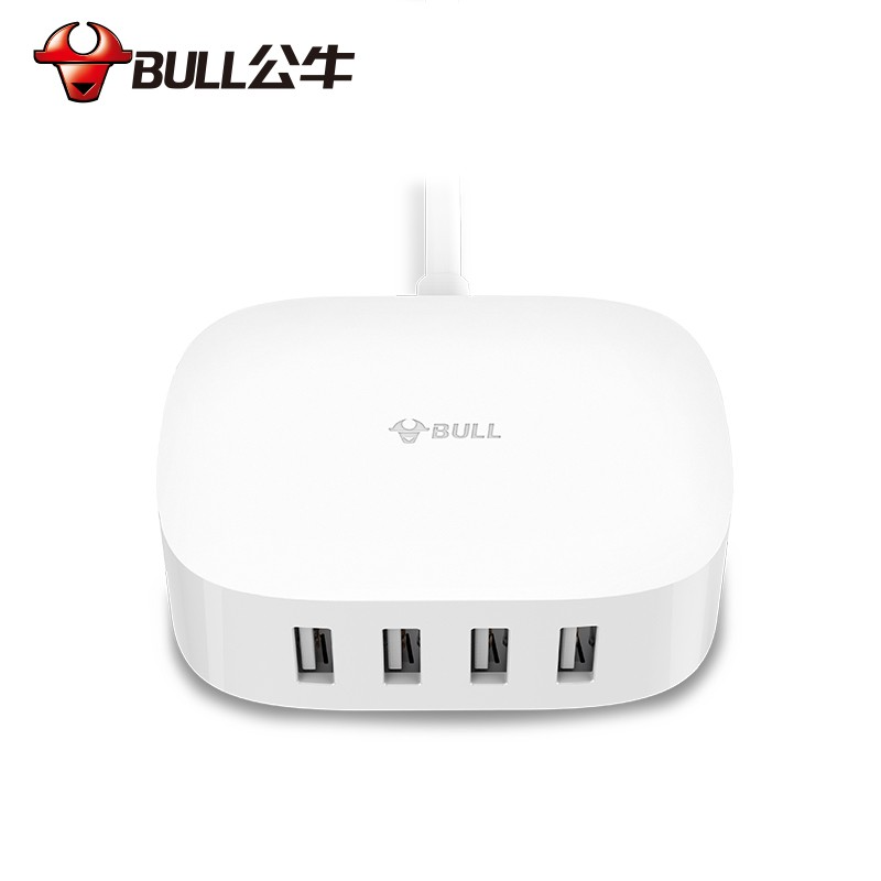 公牛GN-U2000 4口USB苹果手机充电器多口USB电源适配器 适用苹果安卓手机平板小充电头高清大图