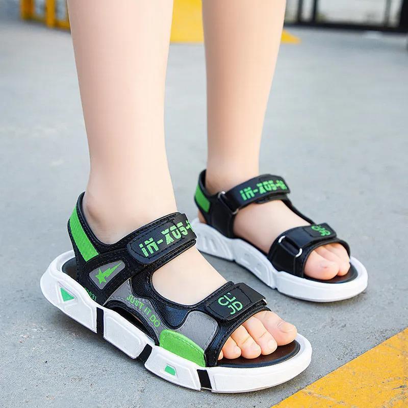 女童凉鞋男童沙滩鞋夏季新款儿童公主鞋夏中大童女学生凉鞋女孩鞋莎丞