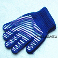 龙云天盾园艺儿童劳保手套防磨小朋友仪表防护棉纱线劳动中小学生表演 10双蓝色点胶手套 幼儿园款2-6岁