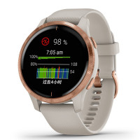 Garmin 佳明Venu 户外运动智能手表AMOLED彩色触控屏幕 多功能跑步骑行腕表(玫瑰金)