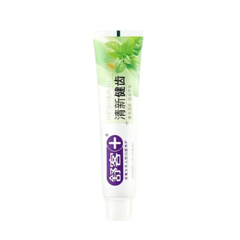 舒客 清新健齿牙膏150g(清新薄荷)*1支 清新亮白牙膏健齿清新口气成人牙膏含氟少黄防蛀木糖醇