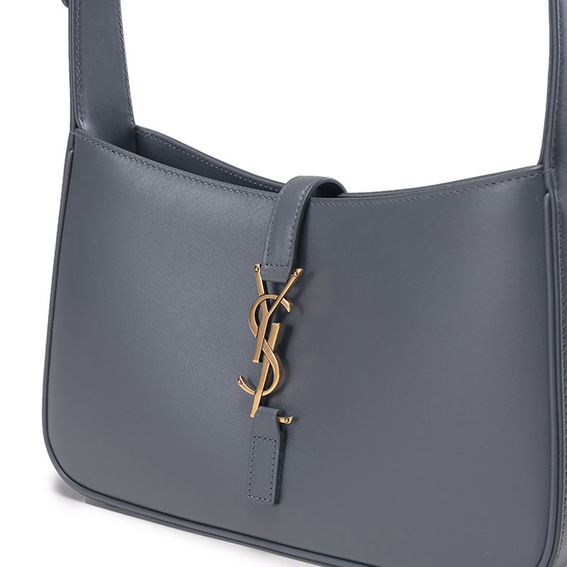 圣罗兰saintlaurent女士牛皮革ysl标志hobo手提单肩包腋下包6572282