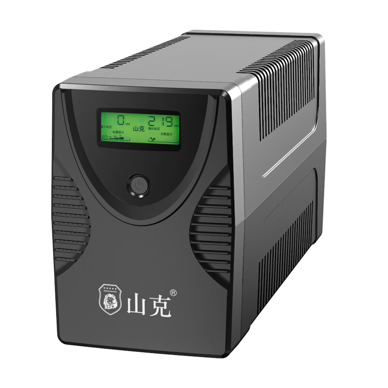 山克 ups不间断电源 家用办公电脑900W稳压应急备用电源UPS绿屏SK1500高清大图