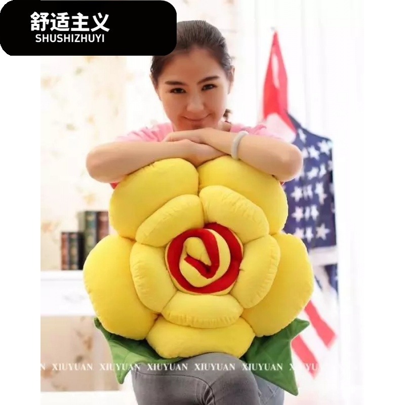 卡通可爱花朵抱枕大号沙靠垫靠枕客厅汽车用靠垫创意床头靠背
