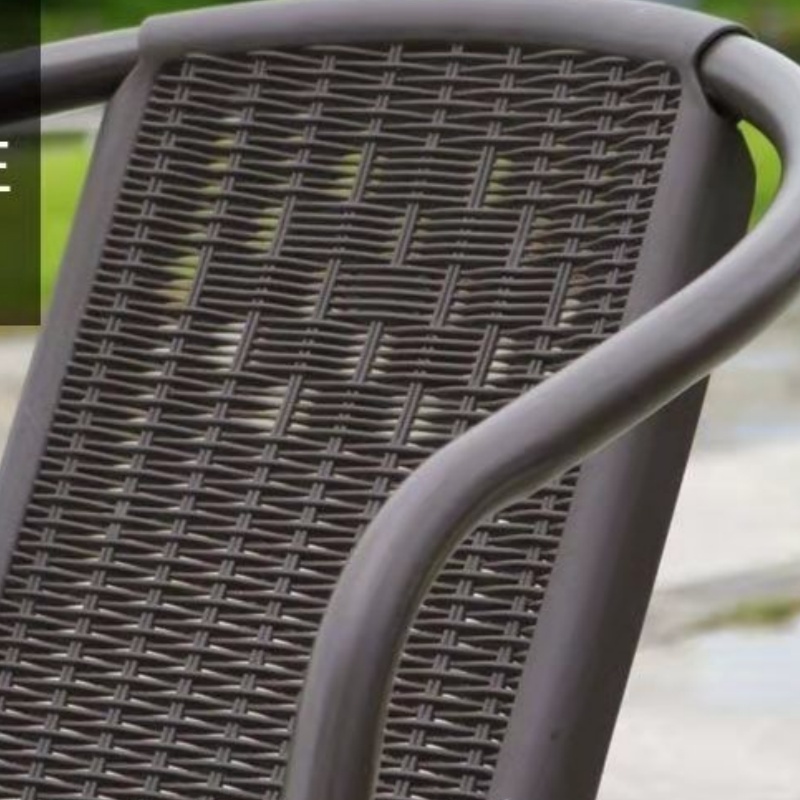 豫龙都户外椅棕色把高清大图