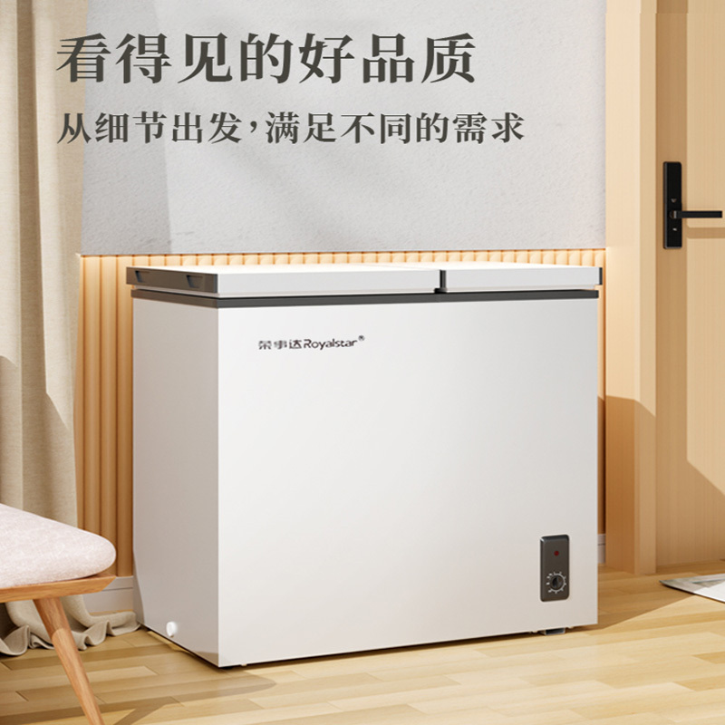 荣事达royalstar双温冰柜小型双门家用商用大容量冷冻藏保鲜柜两用