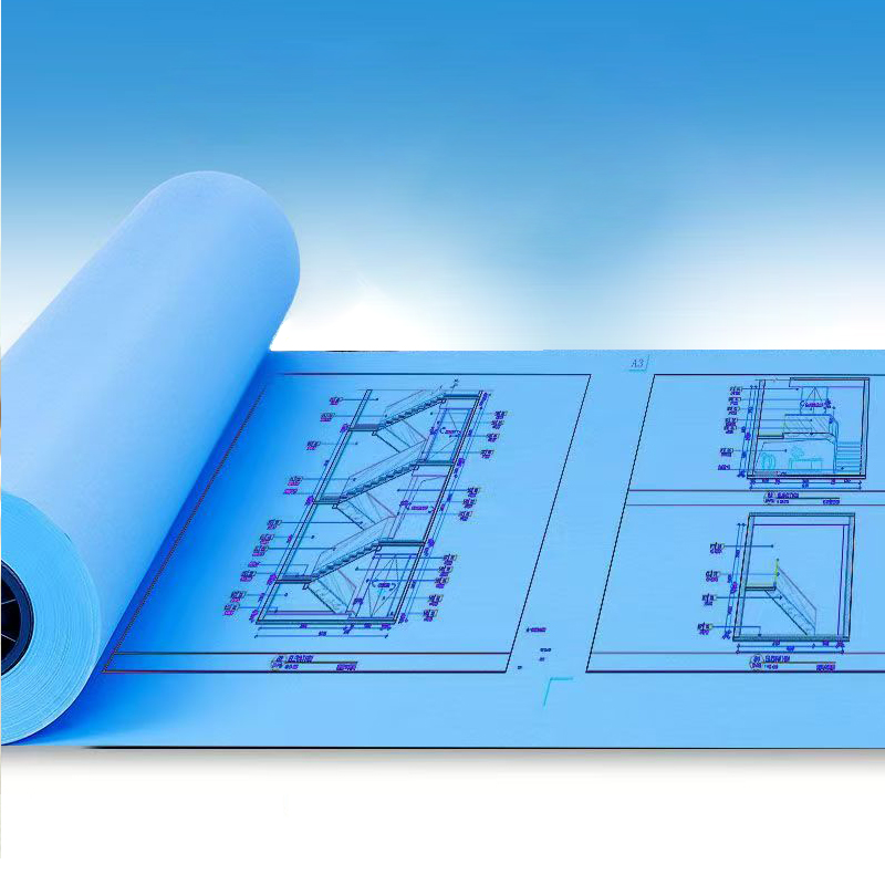 百晟长恒BSCH-A40GS A3单面 80g 3寸芯 440mm*150米/卷 蓝图纸 1.00 盒/卷 (计价单位:高清大图