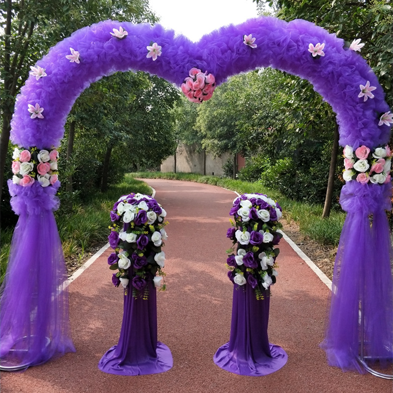 升降路引一个价位 心形|婚庆花门雪纱绢花拱门花门幸福门道具婚礼店庆