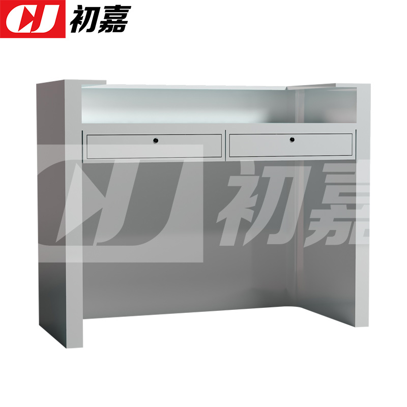初嘉(CJ) 前台接待台收银台公司接待台迎宾台服务台转角吧台1200*600*1050