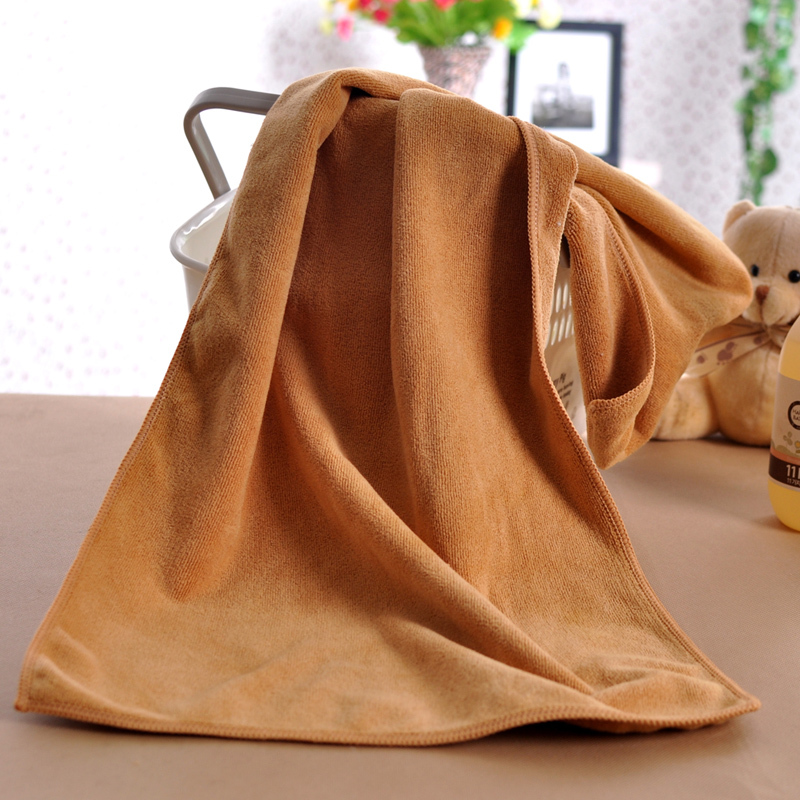 速干家用不毛洗脸擦头比纯棉吸水柔软毛巾男女干巾面巾棕色