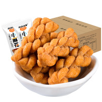 [糕点小哥]椒盐风味麻花1000g整箱中式糕点办公室休闲零食小吃一口脆袋装小麻花1000g整箱(135包)