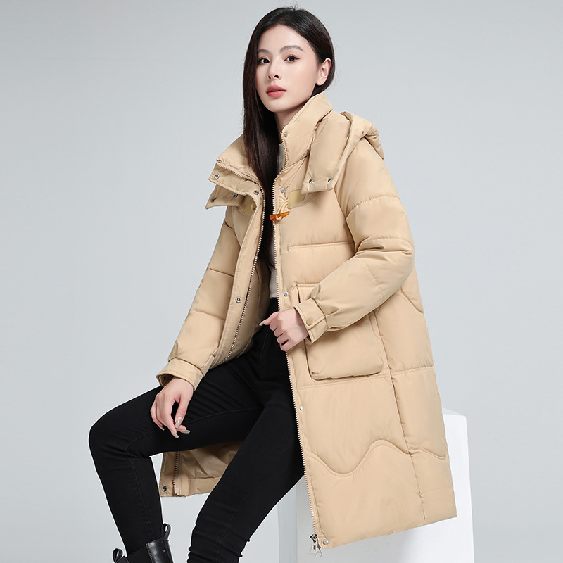 羽绒棉服2024年冬季新款韩版加厚中长款时尚百搭保暖棉袄棉衣外套高清大图