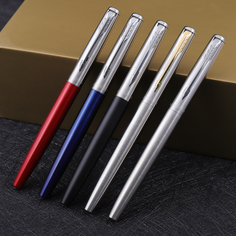 派克PARKER 钢笔 Jotter乔特系列钢杆墨水笔 学生商务办公文具用品金属不锈钢F-M笔尖书写0.5-0.7mm